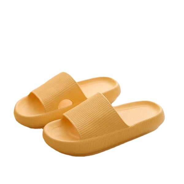 Tofflor för kvinnor Sommar mjuk sula sandaler Halkfria badkläder Orange 36/37