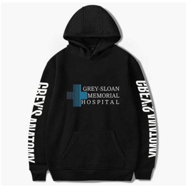 Grey's Anatomy American Drama Intern Hoodie Pullover Grafiskt print Luvtröjor JA32068A01 Black S