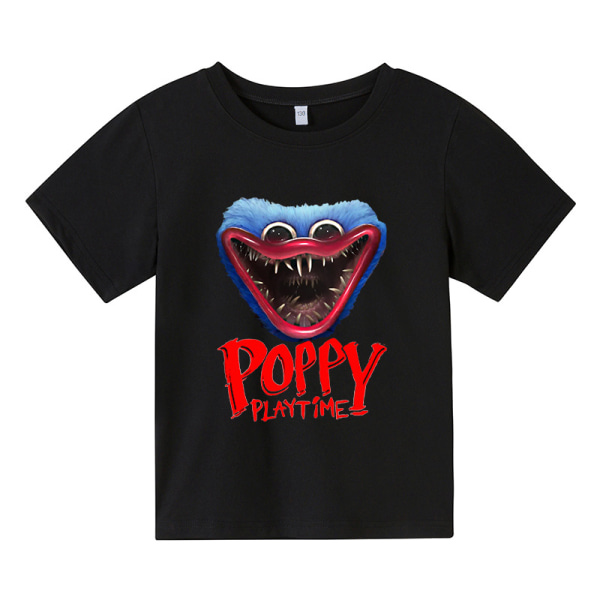 Poppy Playtime T-shirt Kortärmad presenttröja för barn Light Blue 1 130cm