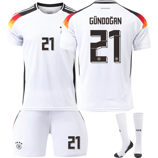 Mub- EM 2024 Tyskland hemlandsfotbollströja 21 GUNDOGAN M