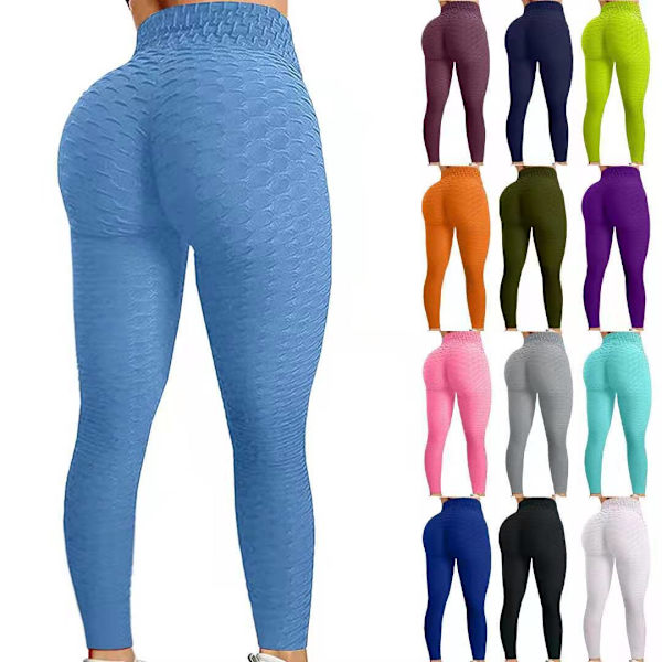 Tights Leggings med mönster Tie Dye Leggings Yellow L