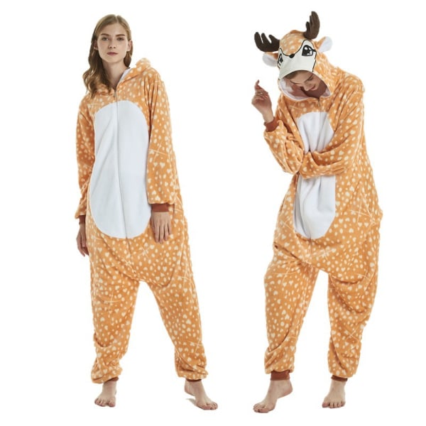 Fleece Barn Flickor Cos Kostym Pyjamas Nattkläder Jumpsuit New Tiger S