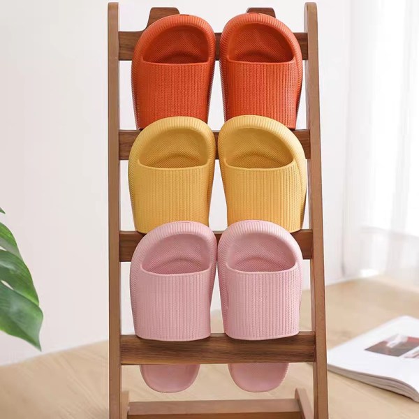 Tofflor för kvinnor Sommar mjuk sula sandaler Halkfria badkläder Grey 40/41