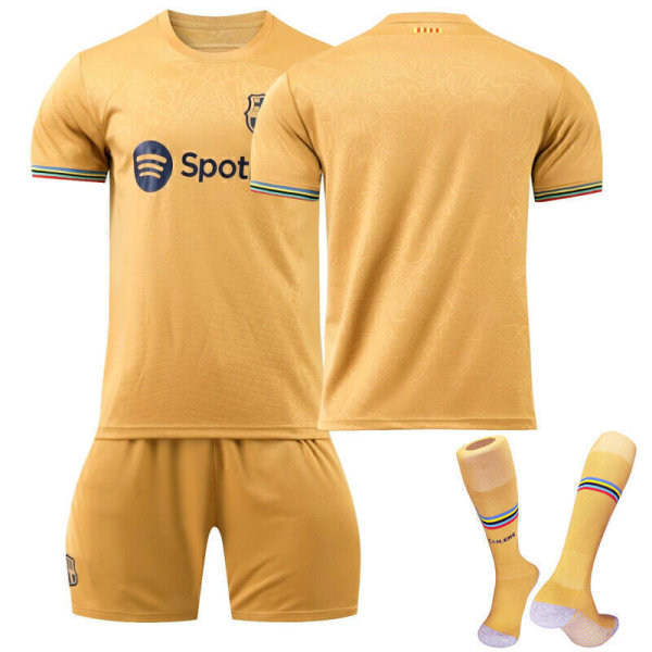 Fotbollssats Fotbollströja Träningströja Mbappe Barcelona Away Kit Blank 12-13Years#28