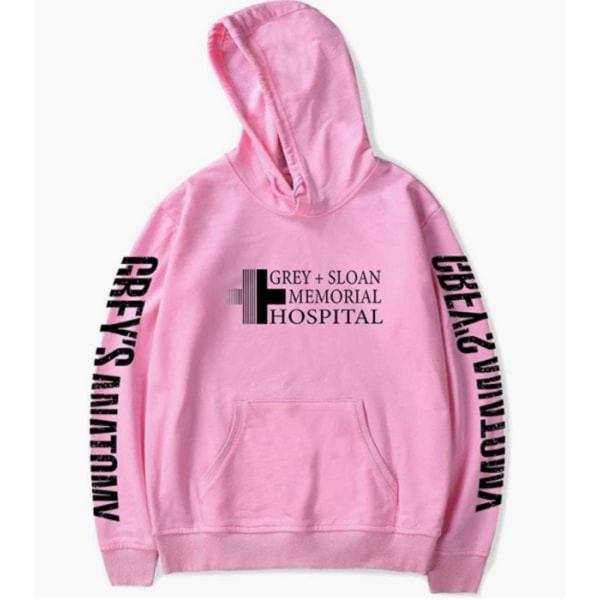 Grey's Anatomy American Drama Intern Hoodie Pullover Grafiskt print Luvtröjor JA32068A01 Pink L