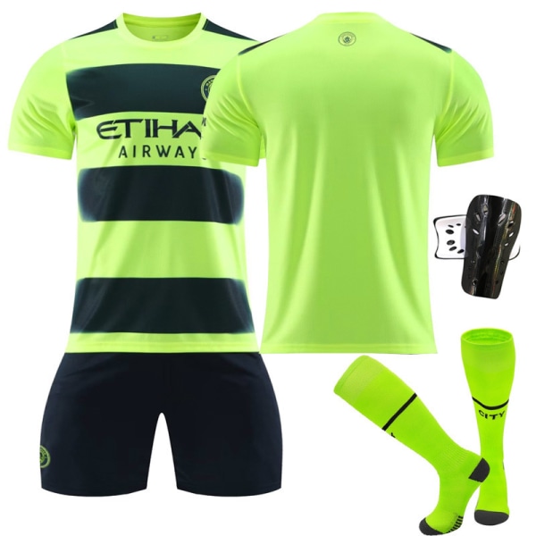 Manchester City 22/23 Ny säsong fotbollströja barn Unnumbered With socks+protect #L