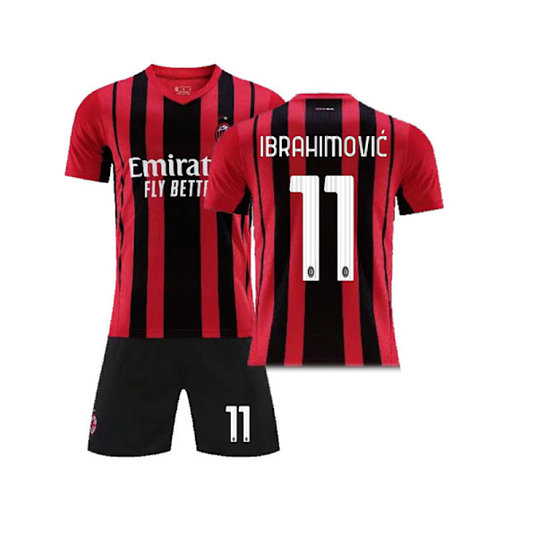AC Milan Hemma fotbollströja för barn nr 11 Ibrahimovic #8 With socks #16