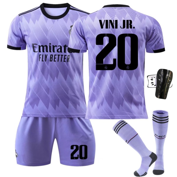 Activewear nr 9 Benzema fotbollströja träningsdräkt för barn Modric 10 With socks+protect #XS