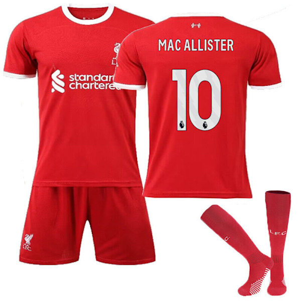 23/24 Barn Hemma Borta Full Kit Pojke Män Kostym Strip Strumpor Kort skjorta liverpool 23/24 home kit #custom #16(3-4 years)
