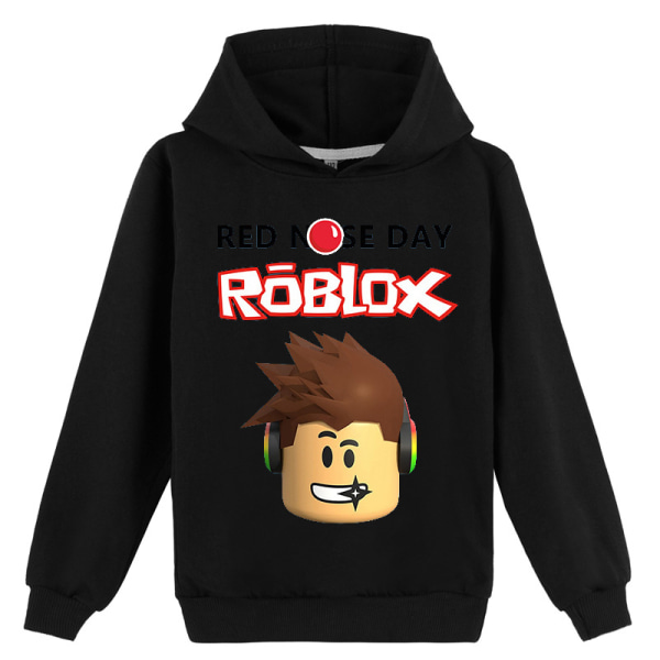 'Roblox' hoodie för barn unisex Grey 160cm