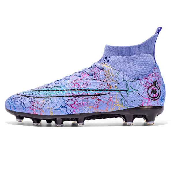 Fotbollsskor för män Halkfria fotbollssneakers 068 Purple 2 36