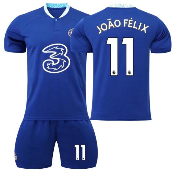 22-23 Chelsea Home Fotbollströja för barn nr 7 Kanté Joao Felix 11 #18