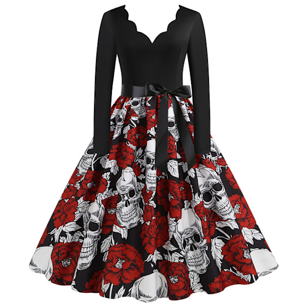 Dam Vintage 1950 Rockabilly Bal Party Swing Dress D XXXL