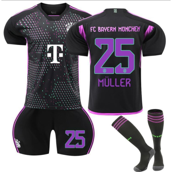 23-24 Barn Fotbollströja Kits Pojkar Träning Sportkläder Skjorta Shorts Strumpor al-ittihad 23/24 home kit #7 #24 (8-9 years)