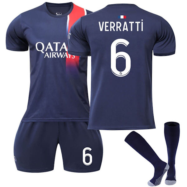 23-24 Paris fotbollströja för barn nr 7 Mbappe Adult Kids 23/24 liver-pool away #66 26(10-11years)
