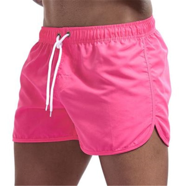 Casual Fashion Beach Shorts för män Pink M
