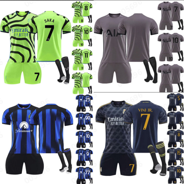 23/24 Fotbollssatser för barn Träningsoveraller Träningsdräkter Sportkläder Pojkar Vuxen 23-24 inter-milan home#10 xl