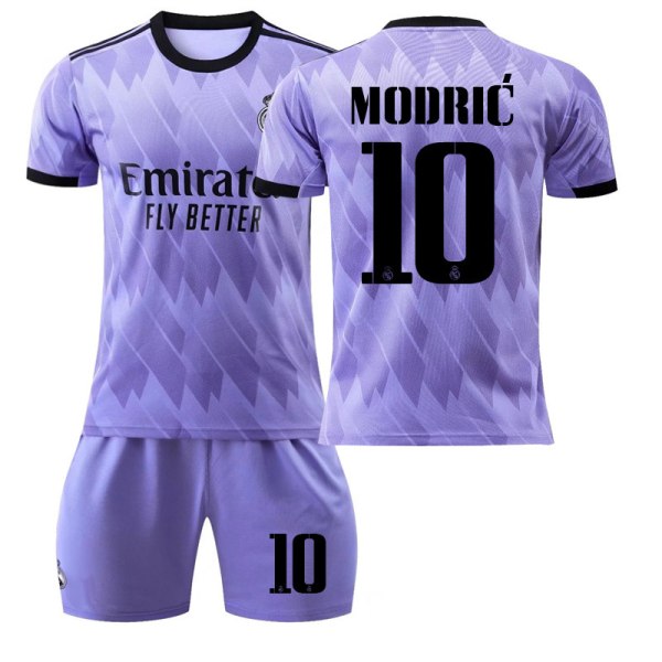Activewear nr 9 Benzema fotbollströja träningsdräkt för barn Modric 10 #24