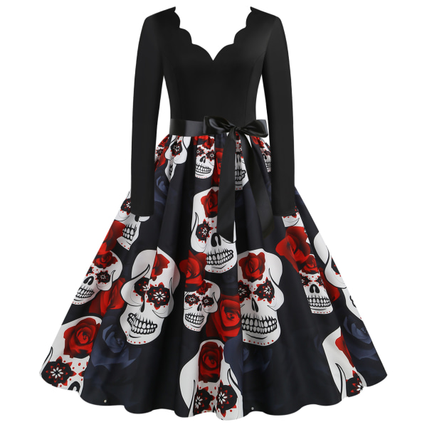 Dam Vintage 1950 Rockabilly Bal Party Swing Dress B L