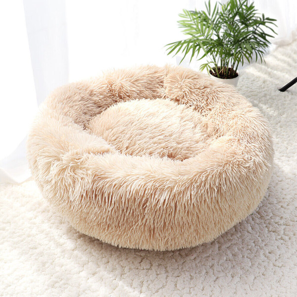 Fluffig Hundbädd / kattbädd, Hundsäng / kattsäng - dogbed/catbed Light Grey 70cm