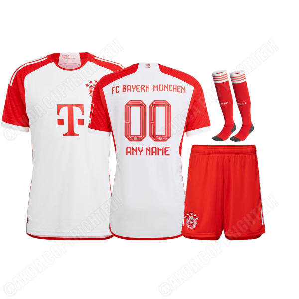 23-24 Manchester City Hemma fotbollsdräkt för barn bayern 23/24 home kit #custom #22 (6-7 years)