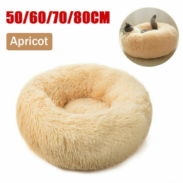 Fluffig Hundbädd / kattbädd, Hundsäng / kattsäng - dogbed/catbed Beige 70cm