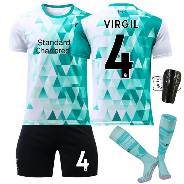 Barn / vuxen 22 23 World Cup Liverpool set FIRMINO 9 With sock protect 28#（150-155cm）