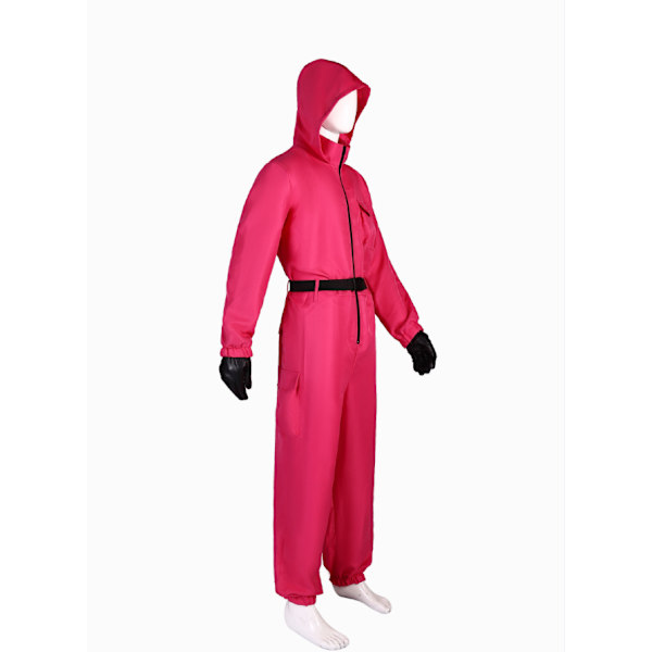 Squid Game Costume - Cosplay Suit Röd Rose L