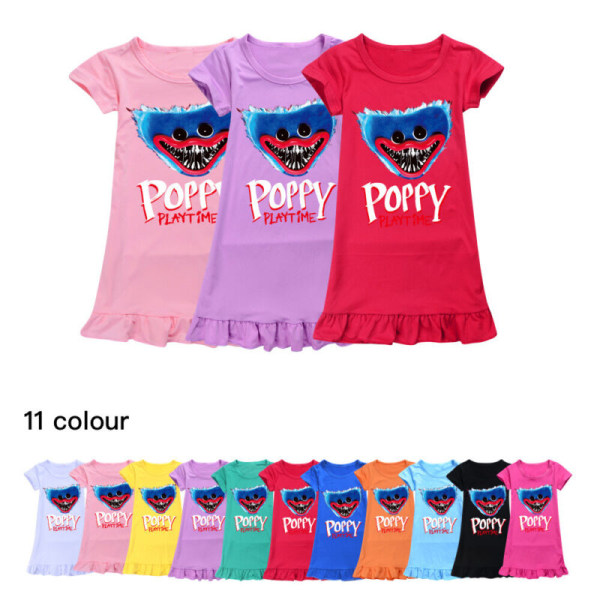 Poppy Playtime Huggy Wuggy T-shirt Shorts Träningsoverall Hoodie Topp black shorts pjs set 3-4 years