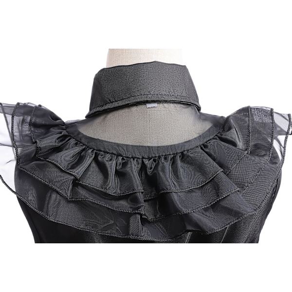 Adams Family Girl's Wednesday Cosplay rollspelskostym ayd2 110cm
