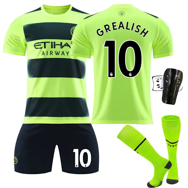 Manchester City 22/23 Ny säsong fotbollströja barn Debruyne 17 With socks #24