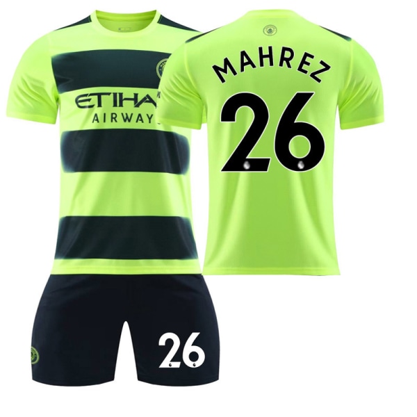 Manchester City 22/23 Ny säsong fotbollströja barn Mahrez 26 #XS