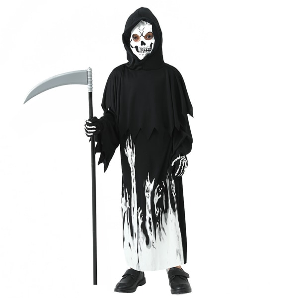 Halloween Kids Novelty Pumpkin Cosplay kostym Hat Set U m(120-130cm)