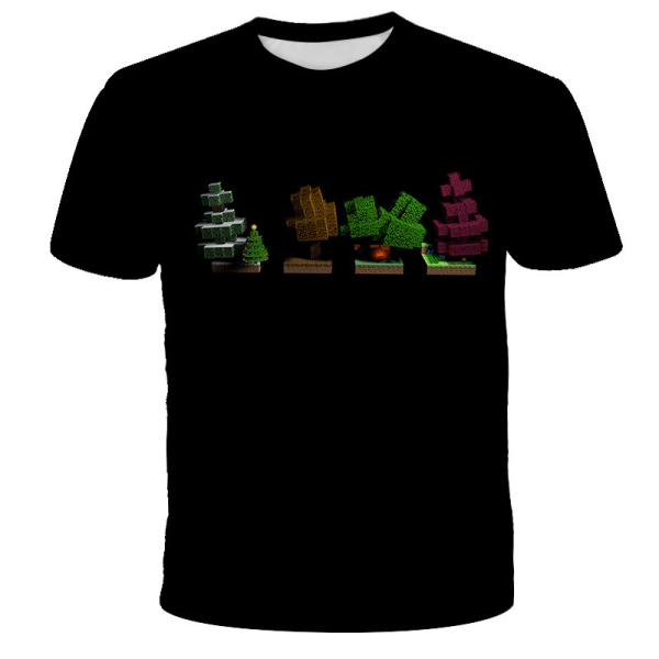 Pojkar Barn Casual kortärmad tecknad Minecraft T-shirt T-439 150