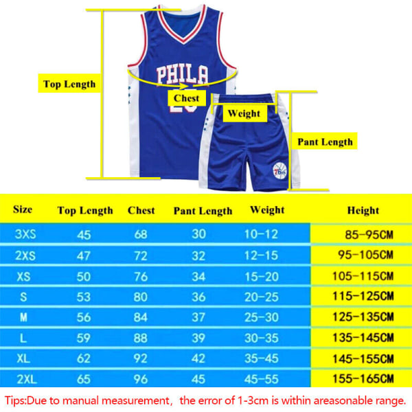 Baskettröja Träningsdräkt Sport Top & Bottom Träningsoveraller # Black C 23 S/7-8 Years/120-130 cm