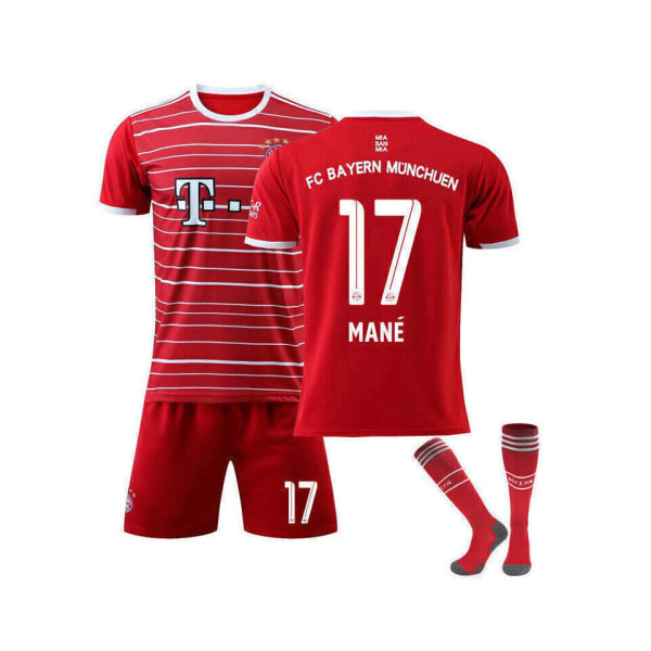 Fotbollssats Fotbollströja Träningströja Mbappe Bayern Home Kit MANE 17 6-7Years#22