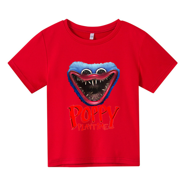 Poppy Playtime T-shirt Kortärmad presenttröja för barn Light Blue 150cm