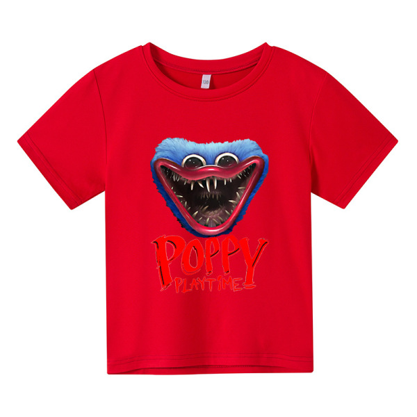 Poppy Playtime T-shirt Kortärmad presenttröja för barn Pink 1 120cm