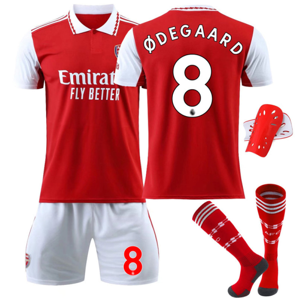 22-23 Arsenal Hemma Fotbollströja för barn nr 8 Ødegaard Ødegaard 8 With sock protect 20