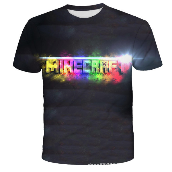 Tecknad Minecraft för pojkar Barn Casual kortärmad T-shirt TX-030165 S