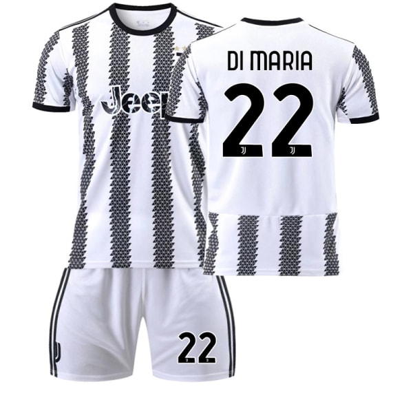 Juventus hemmatröja 22/23 Di Maria fotbollströja för barn Vuxna DI MARIA 22 #XS