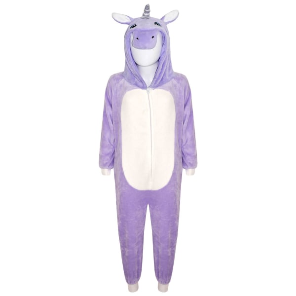 Animal Onesie One Piece Kids Pyjamas Sleepsuit Kostympresenter Cow 11-12 Years