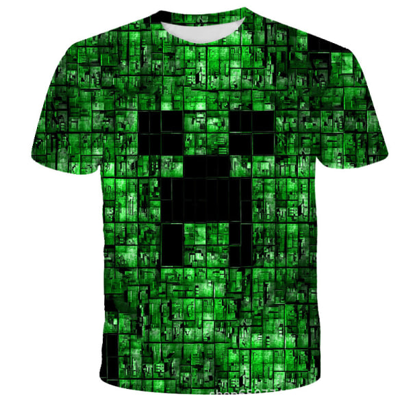 Tecknad Minecraft för pojkar Barn Casual kortärmad T-shirt TX-030169 XXXXL