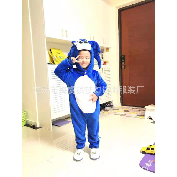 Poppy Playtime Huggy Wuggy Cosplay Kostym Barn Halloween Kostym 9 M