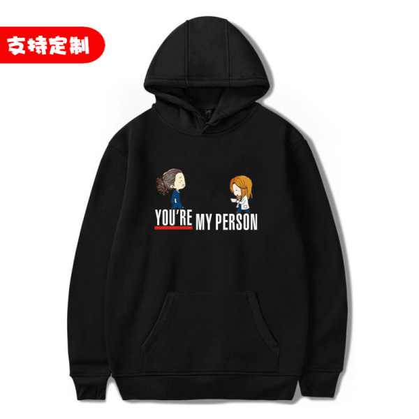 Grey's Anatomy American Drama Intern Hoodie Pullover Grafiskt print Luvtröjor JA32068A01 Blue M
