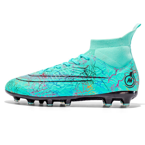 Fotbollsskor för män Halkfria fotbollssneakers 068 White+Moon 2 35