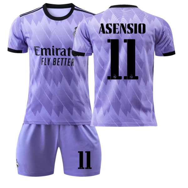 Activewear nr 9 Benzema fotbollströja träningsdräkt för barn Asensio 11 #24