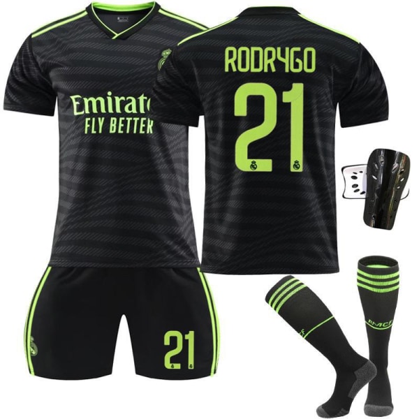 Ny säsong 22-23 Real Madrid Borta fotbollströja With socks+protect #22
