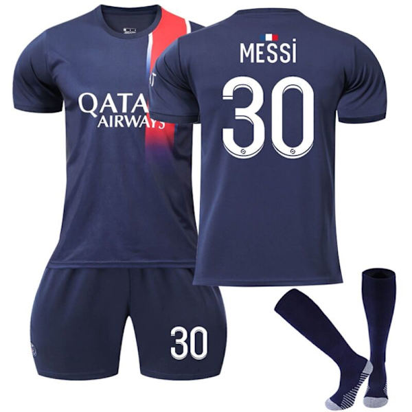 23-24 Paris fotbollströja för barn nr 7 Mbappe Adult Kids 23/24 psg home#30 22(6-7years)