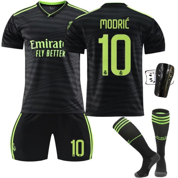 Ny säsong 22-23 Real Madrid Borta fotbollströja Valverde 15 With socks+protect #XL